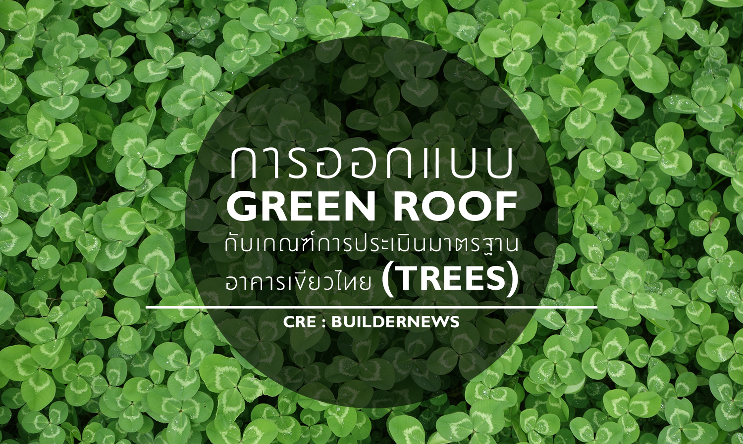 การออกแบบ Green Roof กับเกณฑ์การประเมินมาตรฐาน อาคารเขียวไทย (TREES)