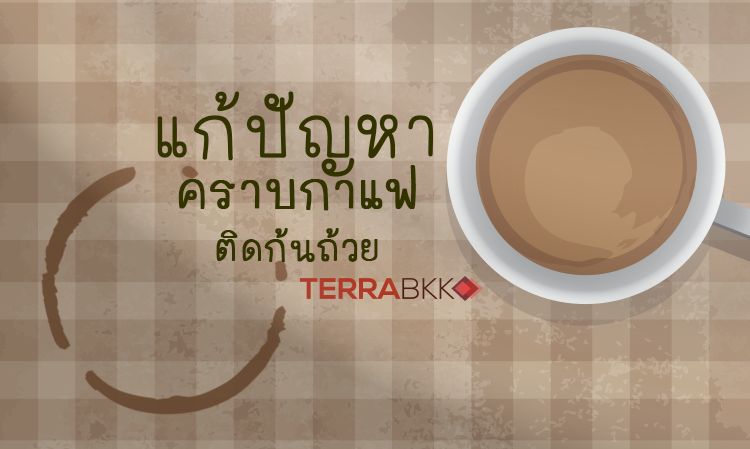 แก้ปัญหาคราบกาแฟ ติดก้นถ้วย