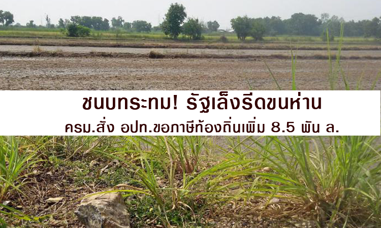 ชนบทระทม! รัฐเล็งรีดขนห่าน ครม.สั่ง อปท.ขอภาษีท้องถิ่นเพิ่ม 8.5 พัน ล.