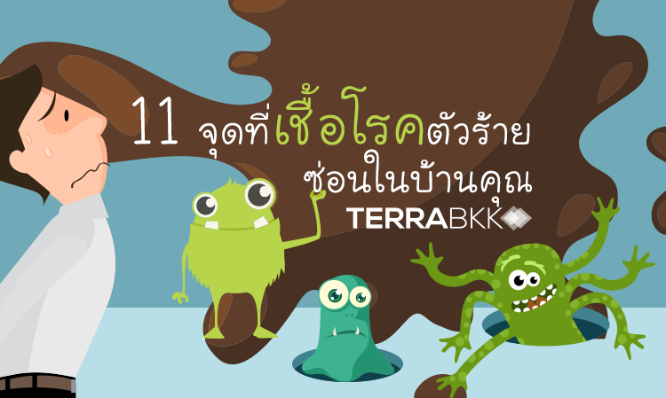 11 จุดที่เชื้อโรคตัวร้ายแอบซ่อนอยู่ในบ้านคุณ