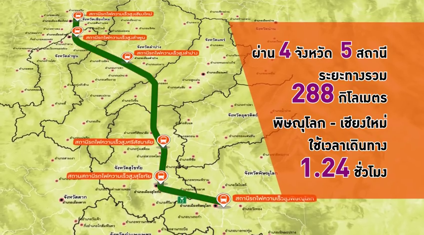 5 แผนที่เดินรถไฟกรุงเทพ-เชียงใหม่