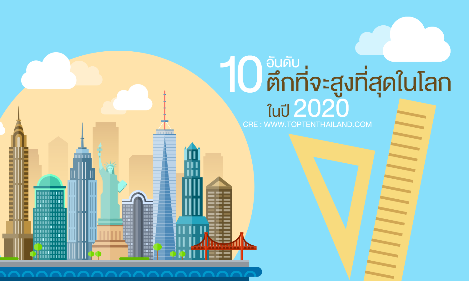 10 อันดับ ตึกที่จะสูงที่สุดในโลก ในปี 2020