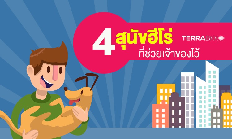 4 สุนัขฮีโร่ที่ช่วยเจ้าของไว้