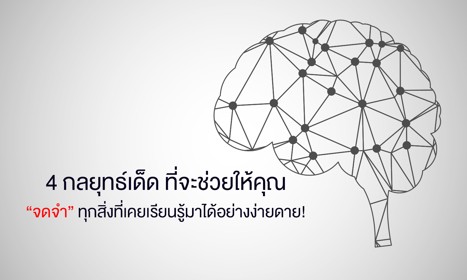 4 กลยุทธ์เด็ด ที่จะช่วยให้คุณ “จดจำ” ทุกสิ่งที่เคยเรียนรู้มาได้อย่างง่ายดาย!