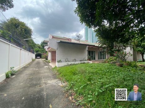 Land for Sale: 1 Rai with 2 Detached Houses in Narathiwas Soi 24, near Wat Phothi Man