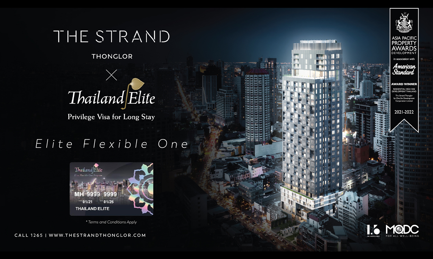 The Strand โครงการคุณภาพมาตรฐานระดับโลก ร่วม Elite Flexible One