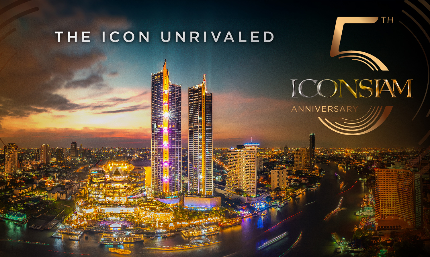 ICONSIAM ฉลองครบรอบ 5 ปี แห่งความสำเร็จระดับโลก  จัดโปรฯ แจกใหญ่! ชิงรางวัลใหญ่รถยนต์ TESLA รวมมูลค่ากว่า 20 ล้านบาท